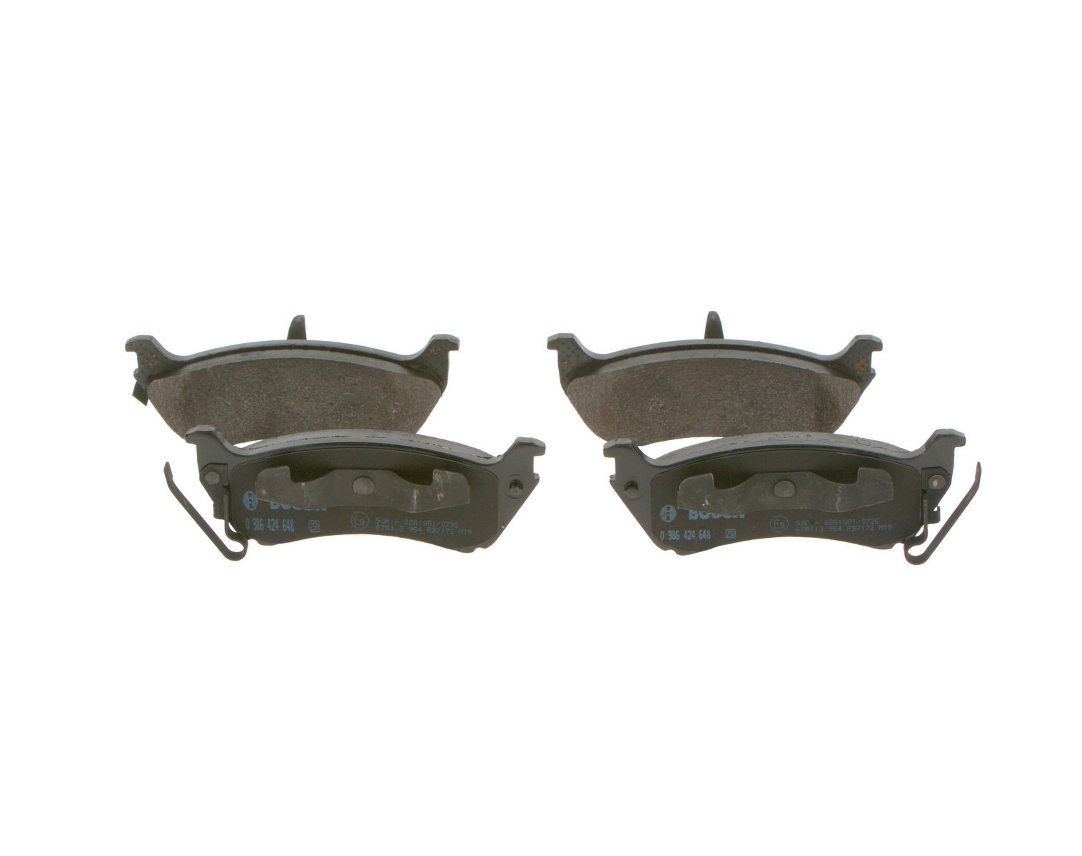 Mercedes W163 ML Fren Balatası Arka | BOSCH 0986424648