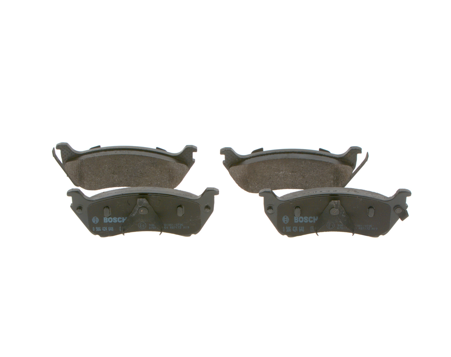 Mercedes W163 ML Fren Balatası Arka | BOSCH 0986424648