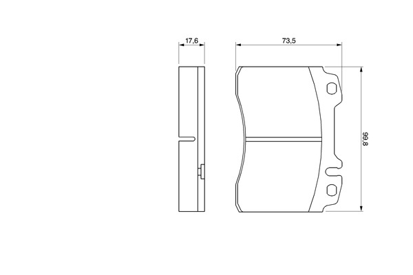 Mercedes W124 320E Fren Balatası Ön | BOSCH 0986460966