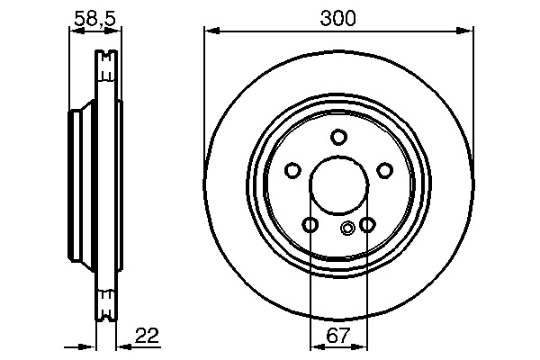 Mercedes W220 S 350 Fren Diski Arka | BOSCH 0986478473