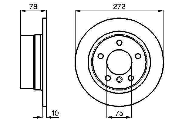 BMW E36 316i Fren Diski Arka | BOSCH 0986478641