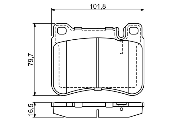 Mercedes W203 C 220CDI Fren Balatası Ön | BOSCH 0986494166
