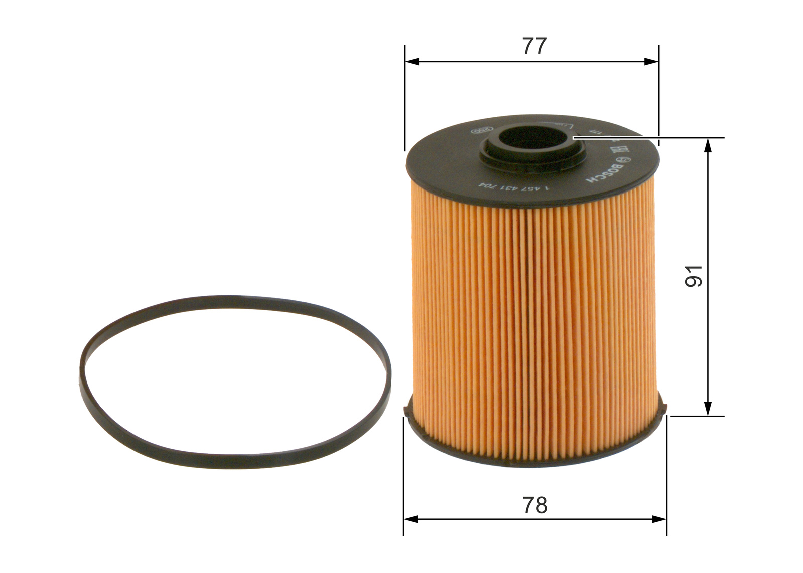 Mercedes W163 ML OM612 Yakıt Filtresi | BOSCH 1457431704