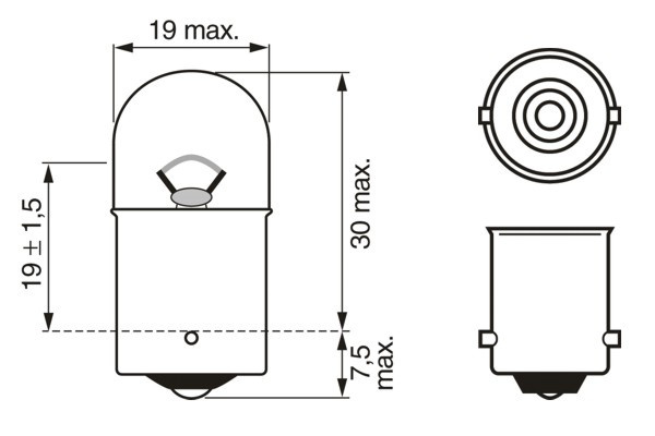 BMW E38 7 Serisi Arka Lambası Ampulü | BOSCH 1987301022