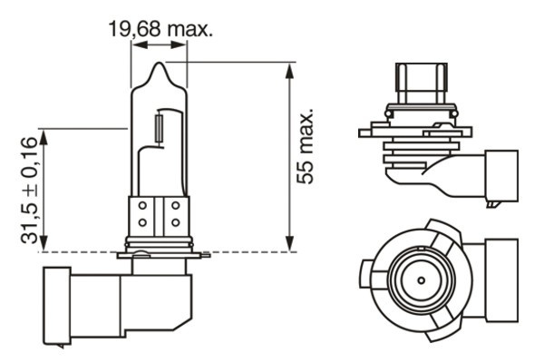 BMW E36 Z3 Uzun Huzmeli Far Ampulü | BOSCH 1987301131
