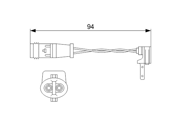 Mercedes W247 B 200 Fren Balata Fişi Arka | BOSCH 1987474553