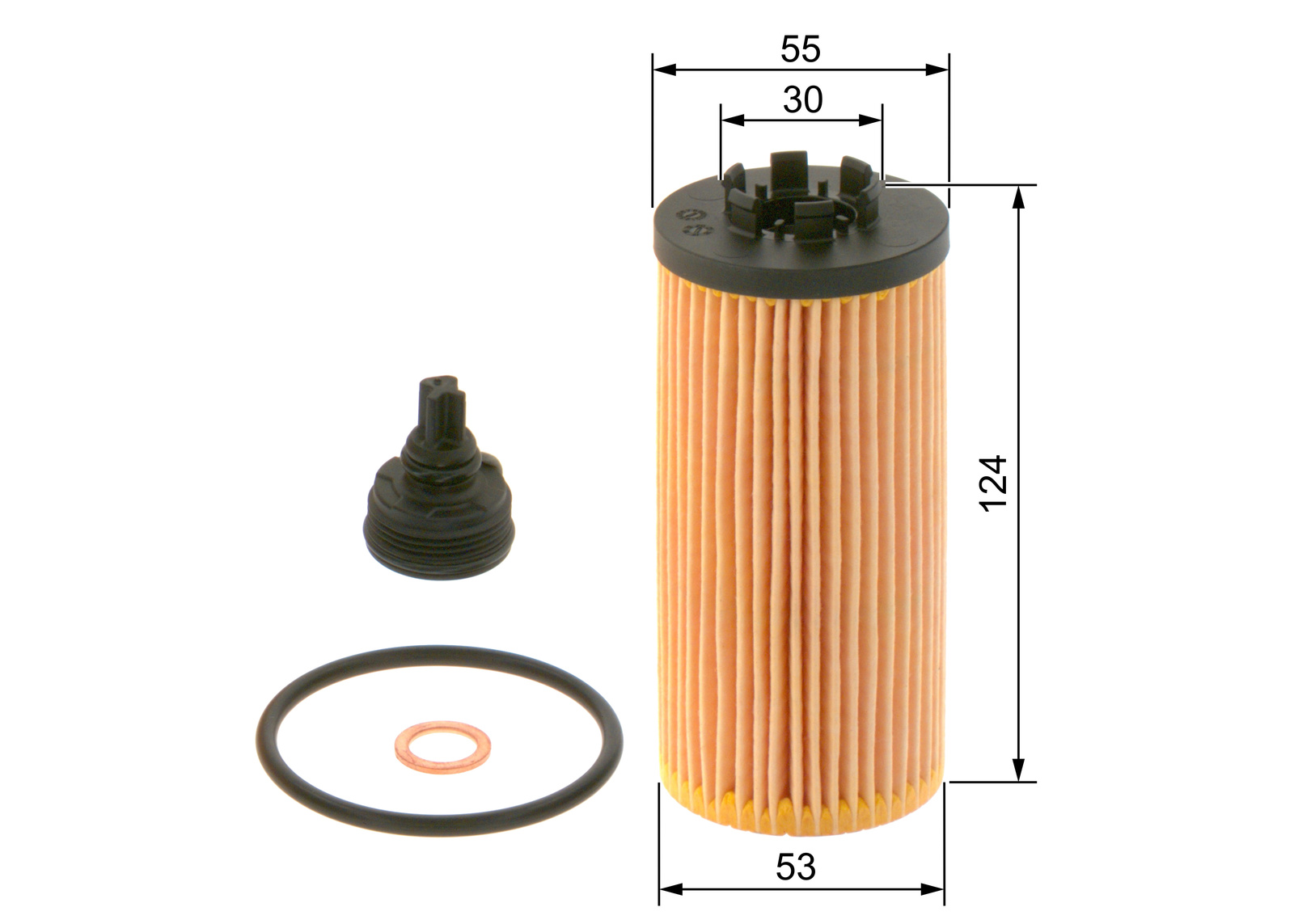 BMW F46 220i B48 Yağ Filtresi | BOSCH F026407277