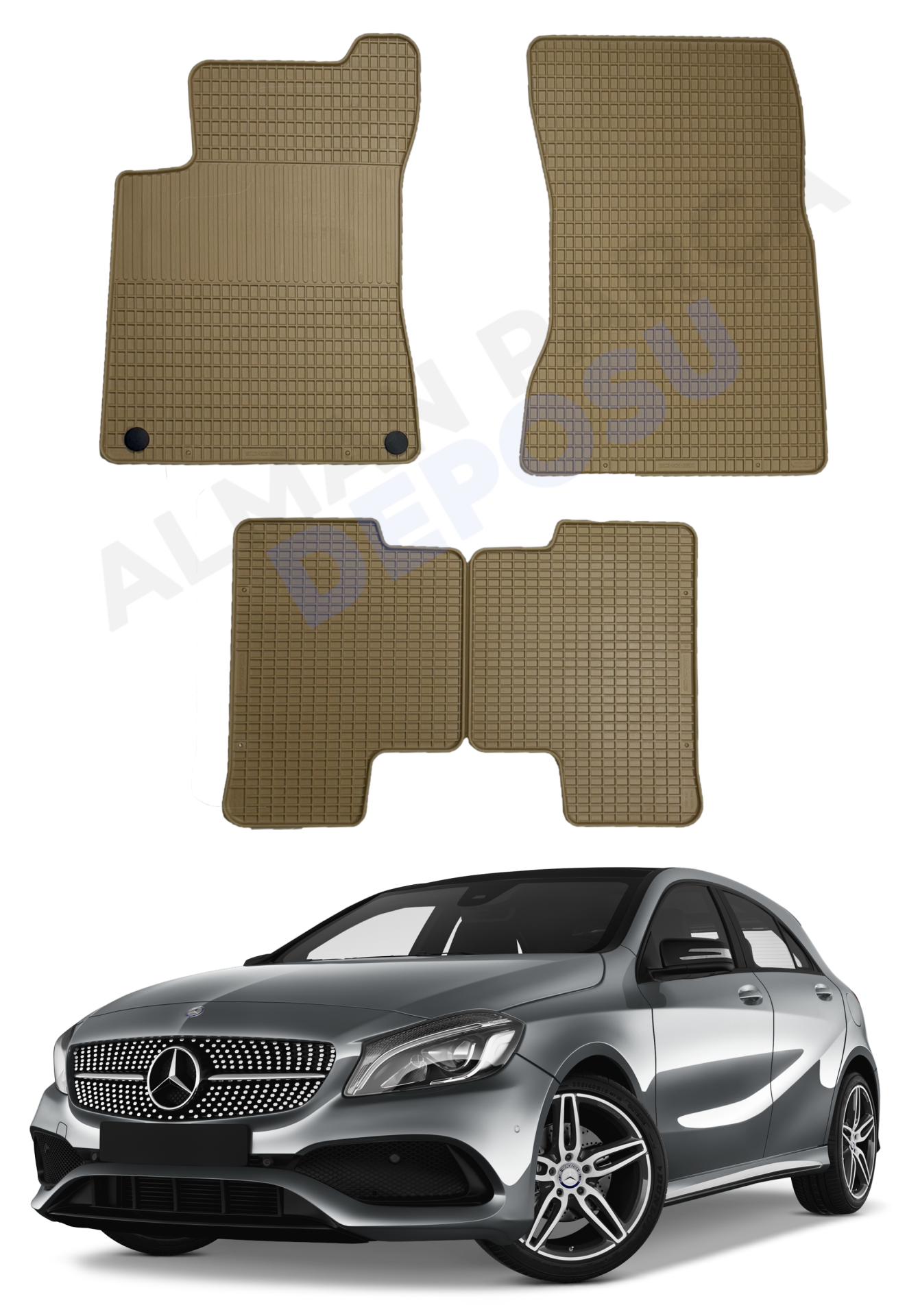 Mercedes CLA Serisi 2019- W118 Lastik Paspas Bej Koku Yapmaz Orijinal Kesim Schönek