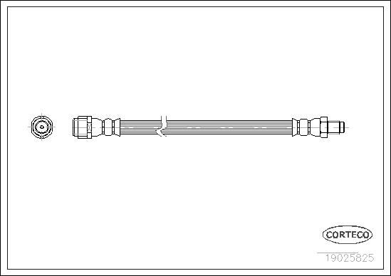 Mercedes W140 Fren Hortumu Arka | CORTECO 19025825