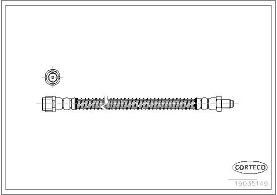Mercedes W204 Fren Hortumu Arka | CORTECO 19035149