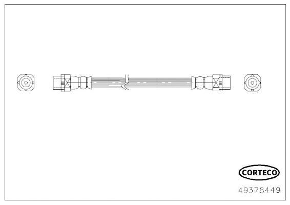 BMW X5 Serisi E70 Fren Hortumu Arka Sol | CORTECO 49378449