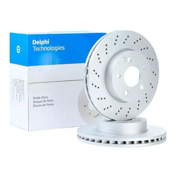Mercedes W204 Delikli Spor Tip Ön Fren Diski Takım | DELPHİ BG4142C