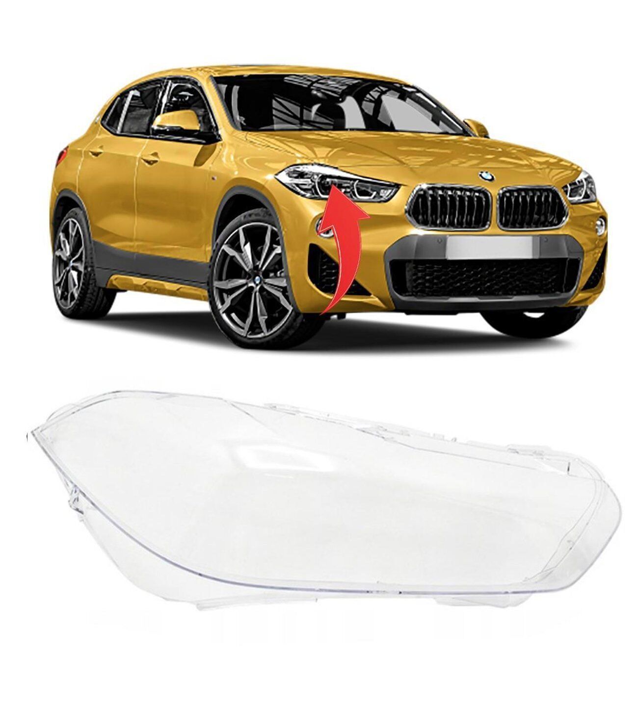 Bmw X2 Serisi F39 2018- Far Camı Sağ | GKL 340857