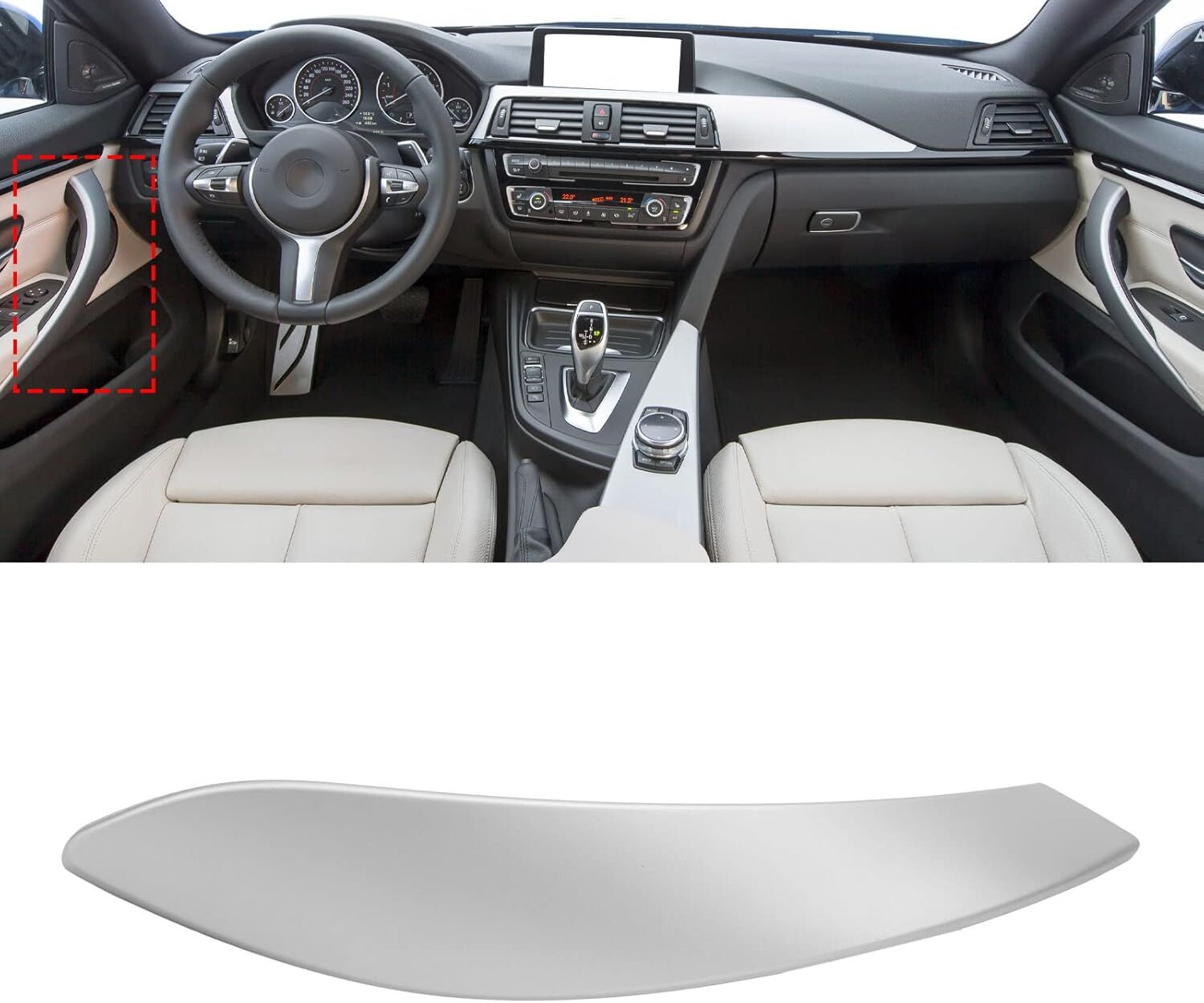 Bmw F30 Kapı Tutamak Kaplaması Ön-Arka Sol (Gri) | GKL 342608