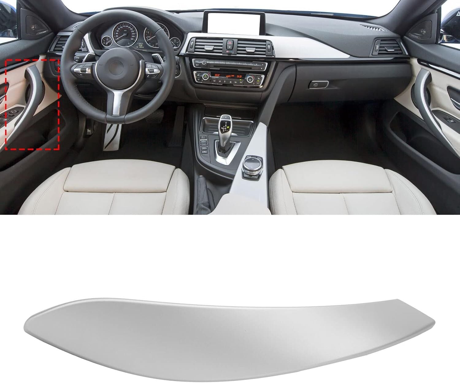 Bmw F36 Kapı Tutamak Kaplaması Ön-Arka Sol (Gri) | GKL 342608