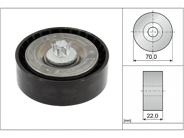 Mercedes Vito III 447 200 CDI V Kayış Gergi Rulmanı | INA 532 0895 10