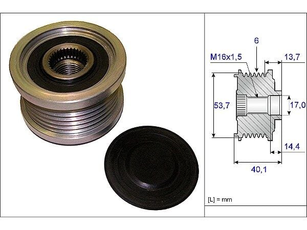 BMW 3 Serisi E90 335 d Alternatör Kasnağı | INA 535 0202 10