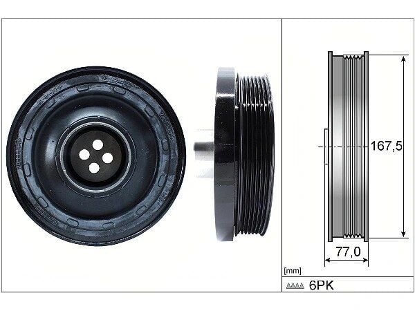 BMW 3 Serisi E90 316 d Krank Kasnağı | INA 544 0137 10