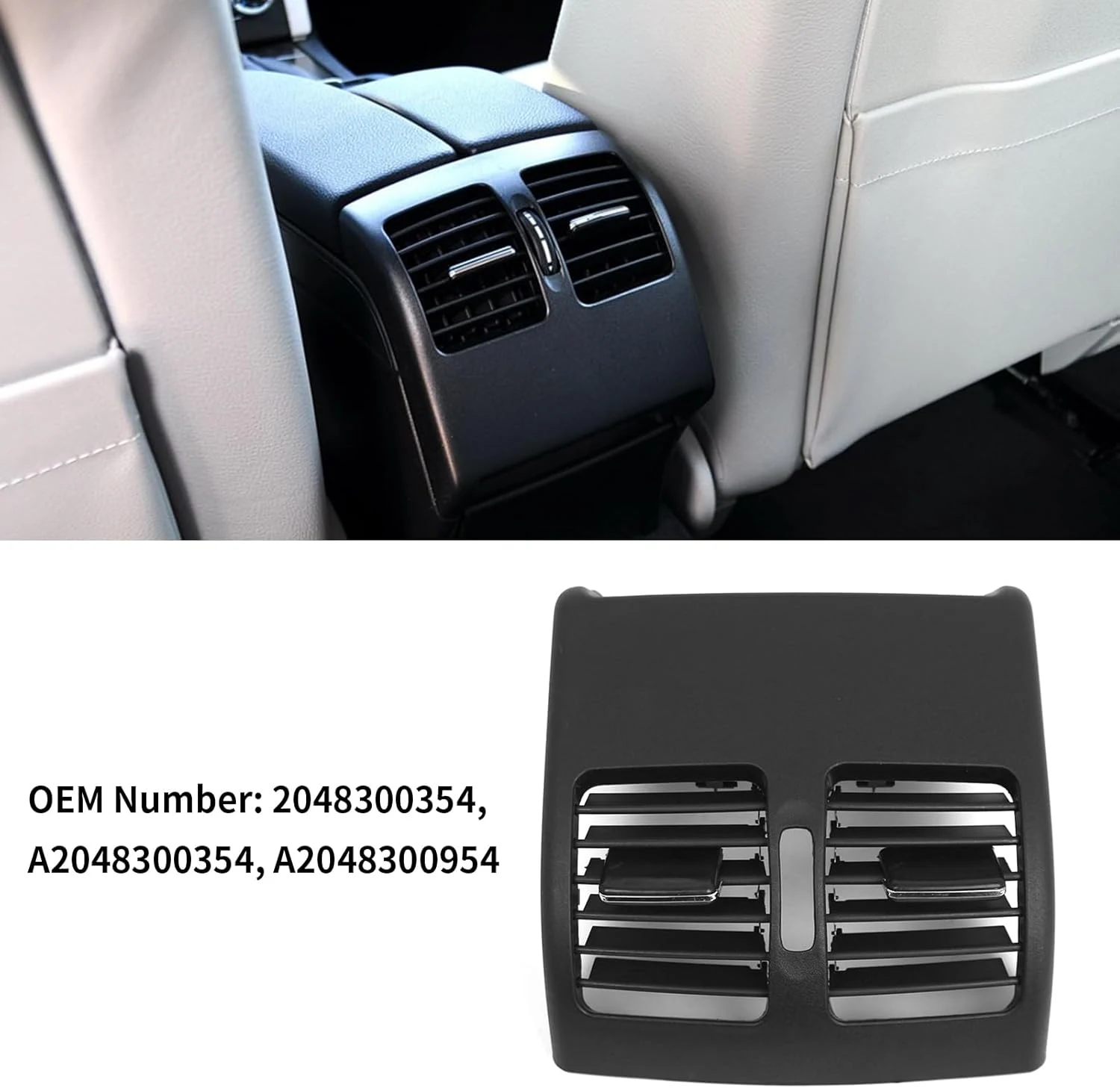 Mercedes C Serisi W204 Arka Kalorifer Izgarası Siyah | ITHAL A2048300354