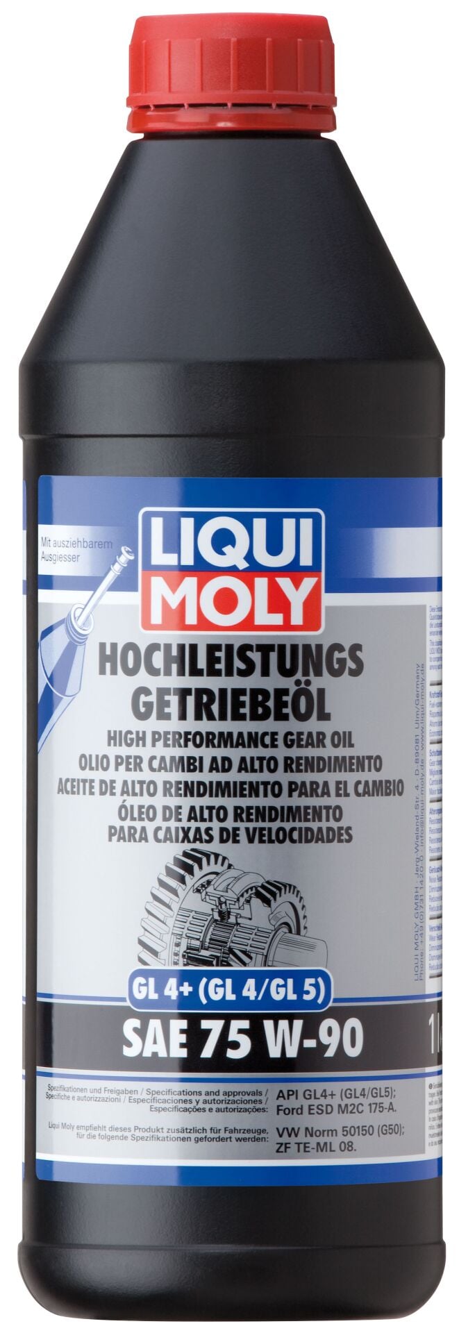 Liqui Moly GL4+ 75W90 Dişli Şanzıman Yağı 1 Litre | LQM-4434