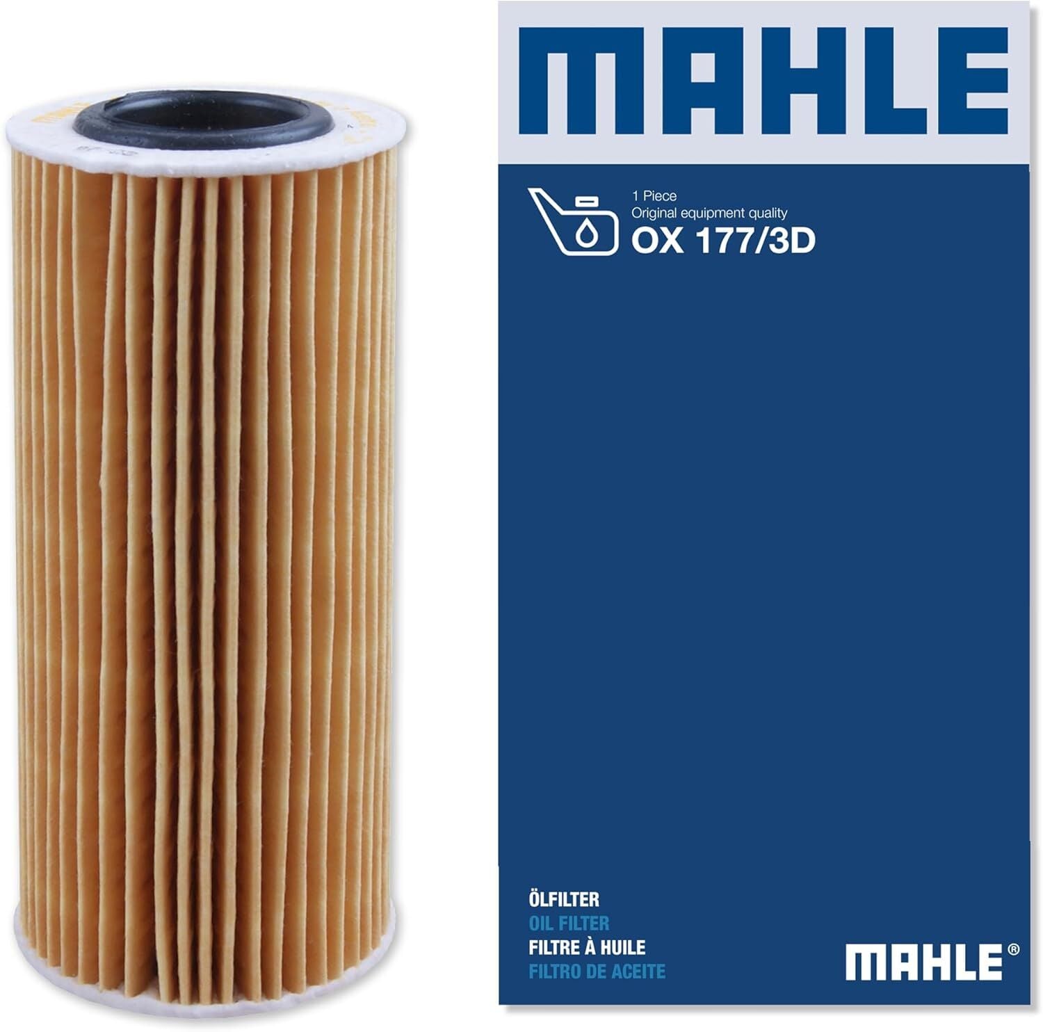 BMW 3 Serisi E90/E91/E92 335 d M57 Yağ Filtresi | MAHLE OX 177/3D