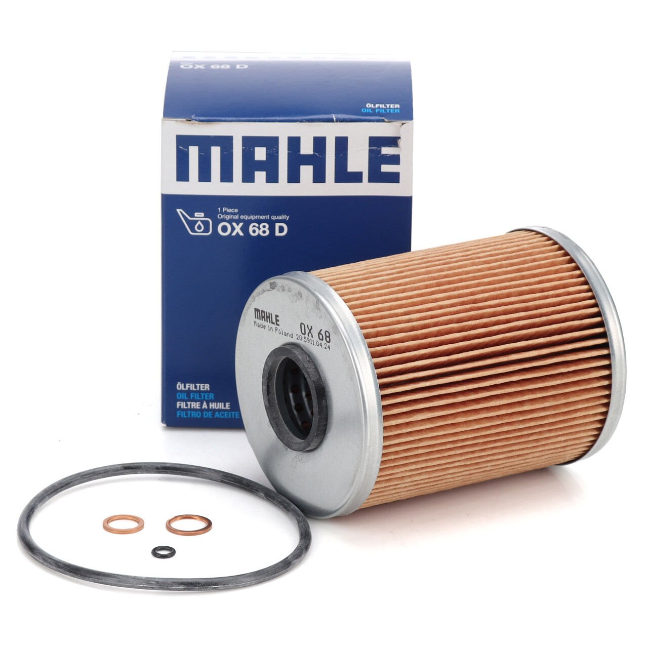BMW 3 Serisi E36 3.2i S54 Yağ Filtresi | MAHLE OX 68D