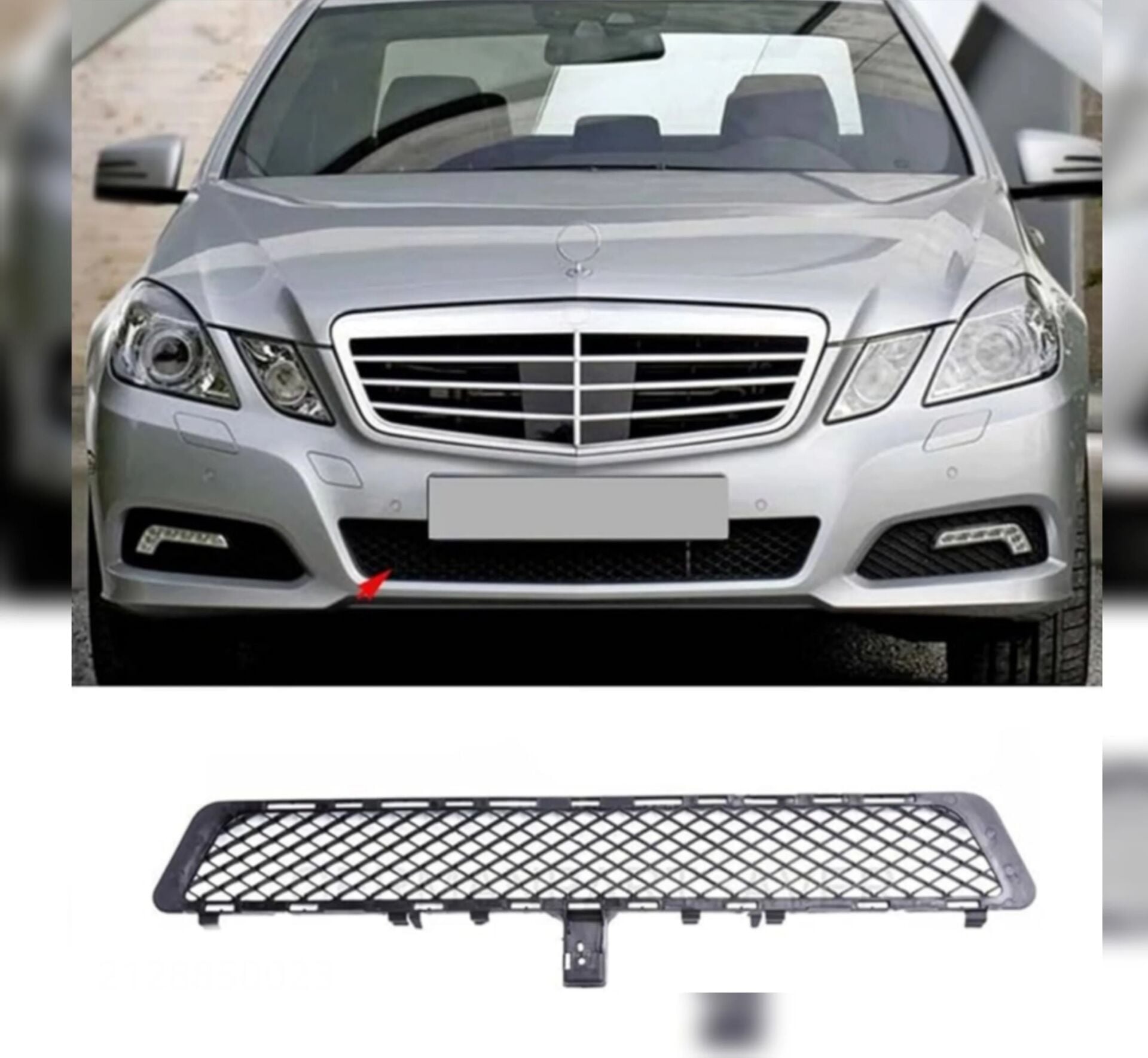 Mercedes E Serisi W212 Tampon Izgarası Ön 2013-15 Orta | ITHAL A2128850523