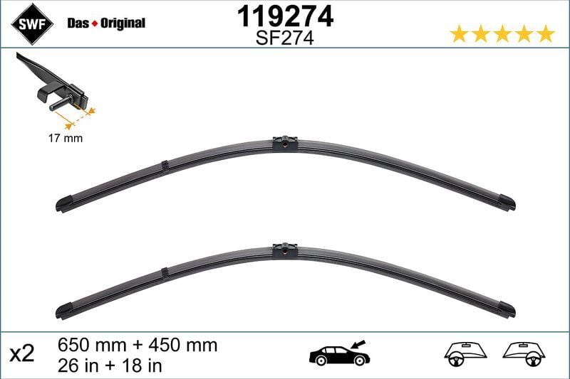 Bmw 7 Serisi F01 Ön Silecek Takımı (2009-2015) | SWF 119274