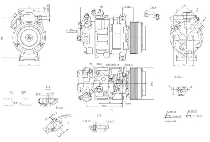 BMW 5 Serisi E61 N47 Klima Kompresörü | HELLA 8FK 366 201-841