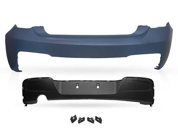 BMW 1 Serisi F20 2012-2017 M-Tech Komple Tampon Arka PDC'li Tek Egzoz Çıkışlı | WENDER BA51128055148S1
