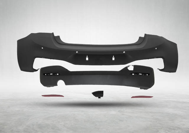 BMW 1 Serisi F20 2012-2017 M-Tech Komple Tampon Arka PDC'li Tek Egzoz Çıkışlı | WENDER BA51128067800S1