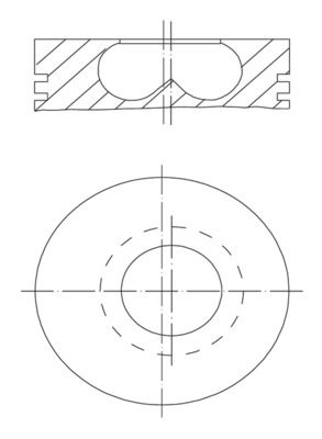 BMW 5 Serisi F10 N47 Piston 84.50mm 050 | MAHLE 081 PI 00123 002