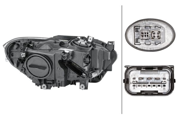 BMW 1 Serisi F20 Far Bi-Xenon Sol | HELLA 1EL 010 741-551