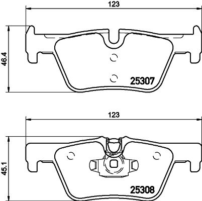 BMW 4 Serisi F32 Fren Balatası Arka | HELLA 8DB 355 019-971