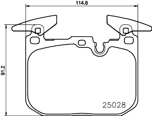 BMW 4 Serisi F32 Fren Balatası Arka | HELLA 8DB 355 021-271