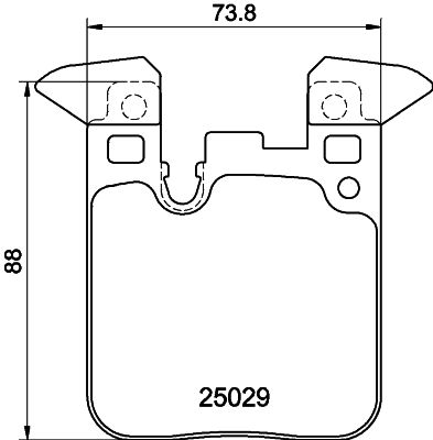 BMW 2 Serisi F22 Fren Balatası Arka | HELLA 8DB 355 021-341