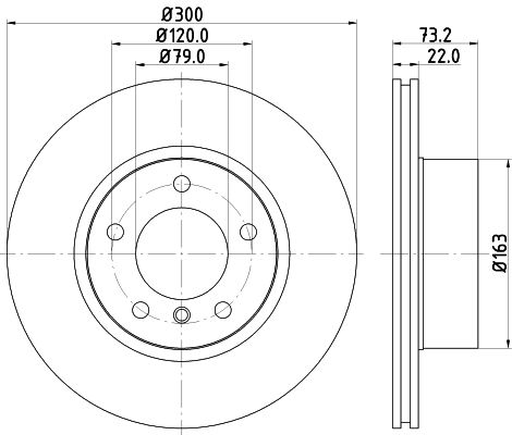 BMW 3 Serisi F30 Fren Diski Havalı Ön | HELLA 8DD 355 118-041