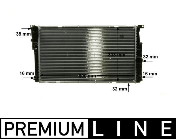 BMW 4 Serisi F32 B38 Su Radyatörü | MAHLE CR 1909 000P