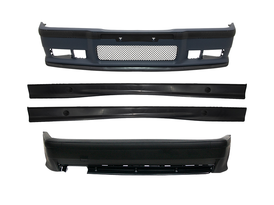 BMW 3 Serisi E36 1991-1998 M-Tech- M3 Gövde Kiti Ön Lip Çift Egzoz Çıkışlı Marşpiyeli | WENDER BA0362100