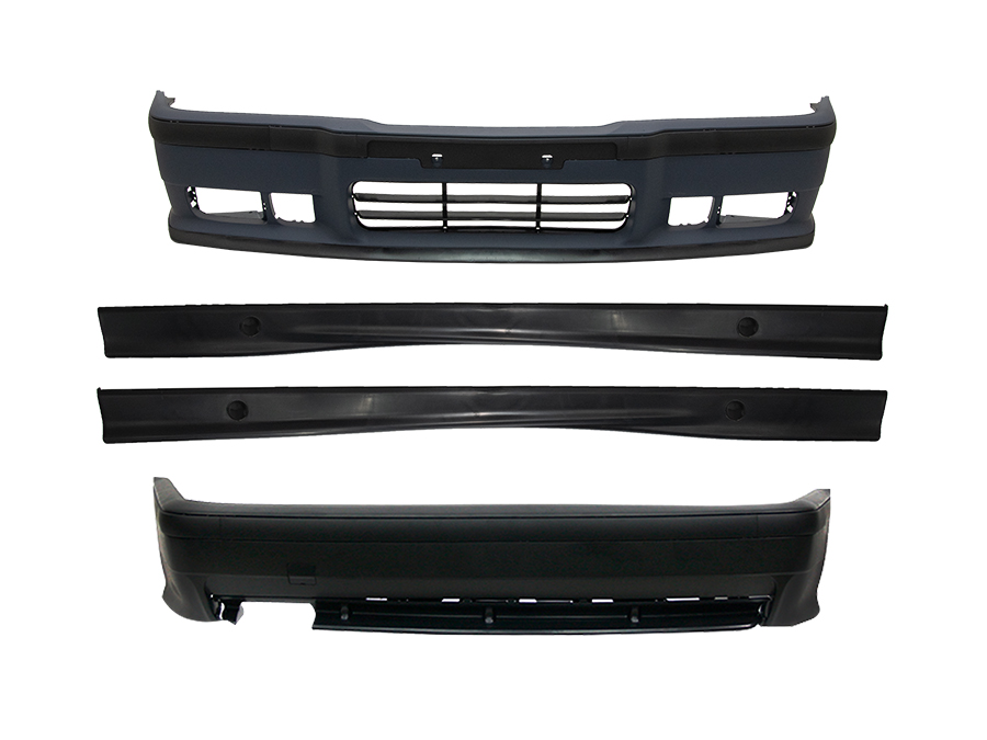 BMW 3 Serisi E36 1991-1998 M-Tech- M3 Gövde Kiti Çift Egzoz Çıkışlı Marşpiyeli (3 Kol Izgara) | WENDER BA0362103