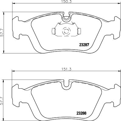 BMW 3 Serisi E36 Fren Balatası Arka | HELLA 8DB 355 008-741