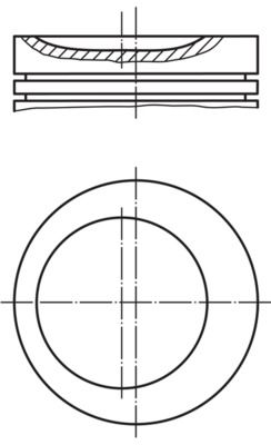 BMW 3 Serisi E36 M40 Piston 84.50mm 050 | MAHLE 081 04 02