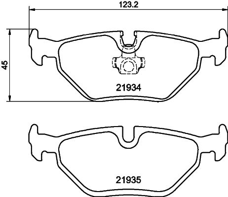 BMW Z4 E85 Fren Balatası Ön | HELLA 8DB 355 008-761