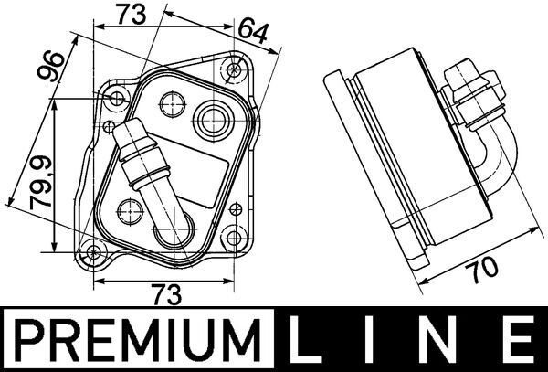 BMW 3 Serisi E90 N43 Motor Yağ Soğutucusu | MAHLE CLC 107 000P