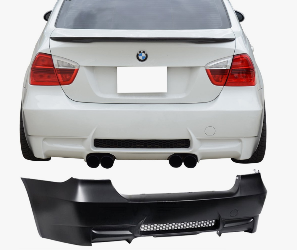 BMW 3 Serisi E90 2004-2012 M3 Komple Tampon Arka Çift Egzoz Çıkışlı | WENDER BA51128040567S1