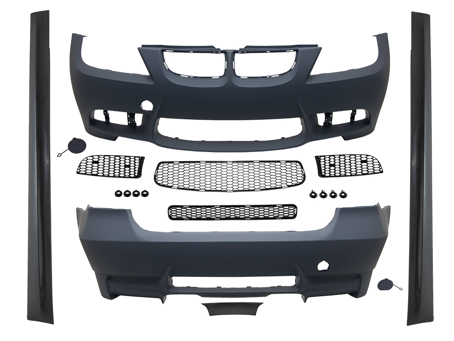 BMW 3 Serisi E90 2004-2012 M3-STYLE Gövde Kiti Çift Egzoz Çıkışlı Marşpiyeli | WENDER BA0902101