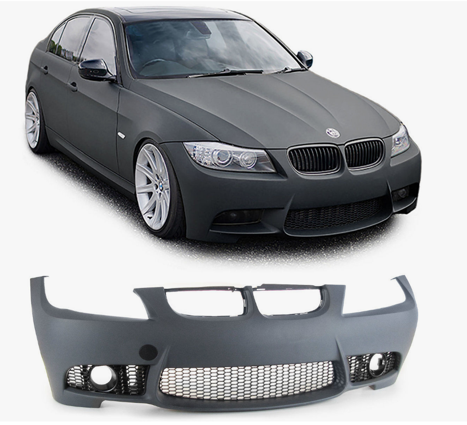 BMW 3 Serisi E90 2004-2012 M3-STYLE Komple Tampon Ön Sis Delikli (PDC Delikleri Açılabilir) | WENDER BA51118043960R1
