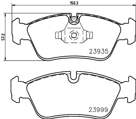 BMW 1 Serisi E87 Fren Balatası Arka | HELLA 8DB 355 011-281