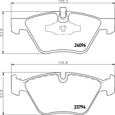 BMW 3 Serisi E90 Fren Balatası Arka | HELLA 8DB 355 011-941