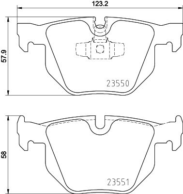 BMW 3 Serisi E92 Fren Balatası Arka | HELLA 8DB 355 011-801